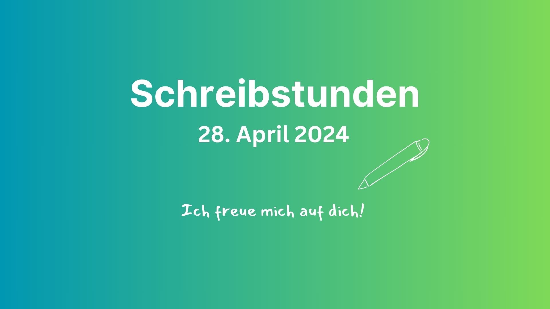 Schreibstunden 28.4.2024