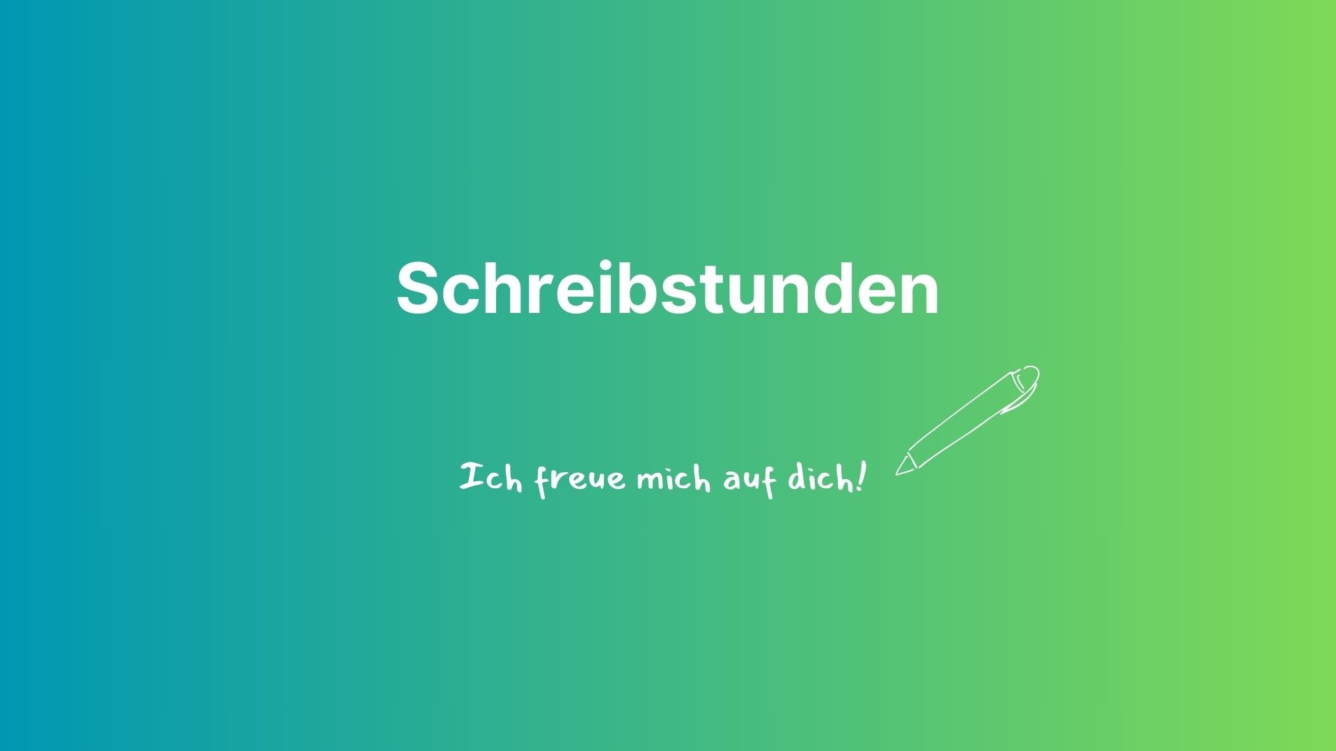 Schreibstunden Memoiren